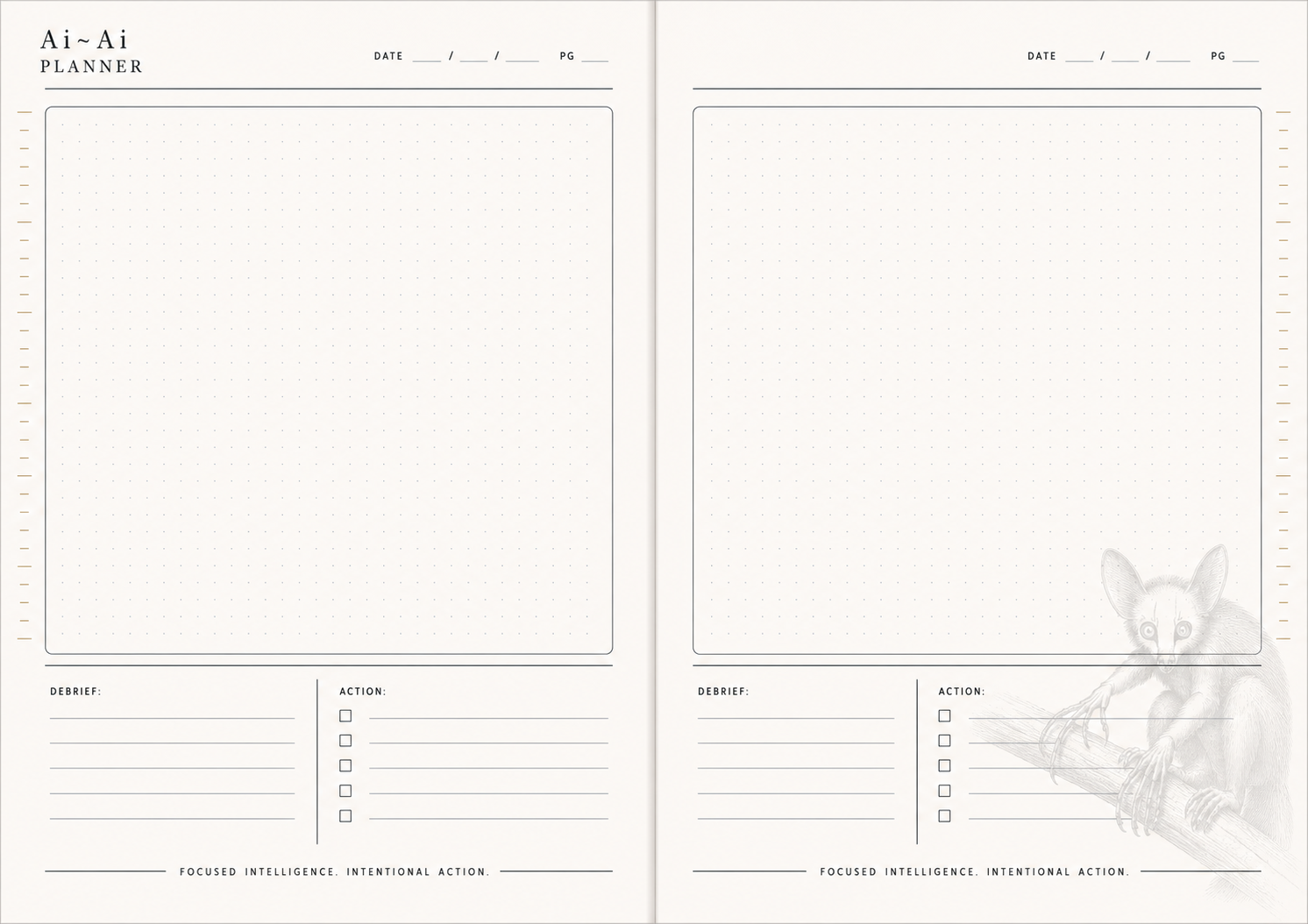 Ai-Ai Planner canvas spread